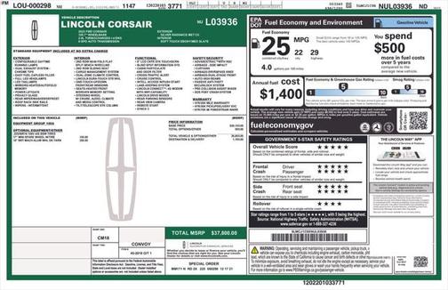 2022 Lincoln Corsair Standard