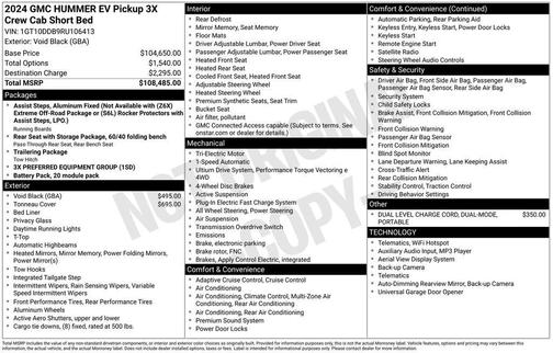 2024 GMC HUMMER EV Pickup 3X