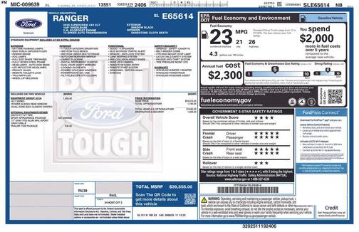 SHADOW BLACK 2025 Ford Ranger XLT