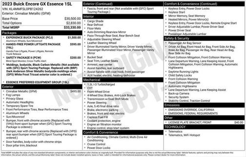 2023 Buick Encore GX Essence