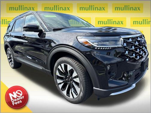 Agate Black Metallic 2026 Ford Explorer Platinum