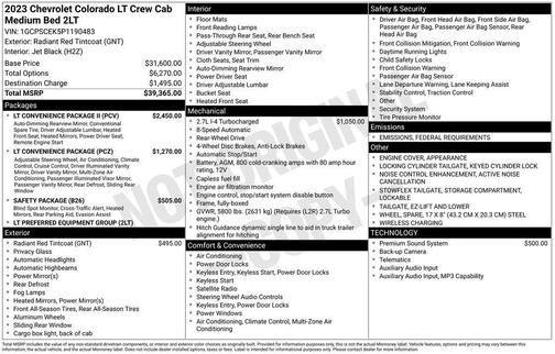 2023 Chevrolet Colorado LT