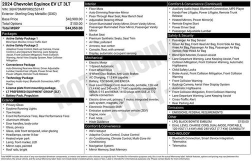 2024 Chevrolet Equinox EV 3LT