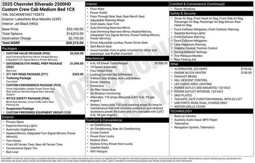 2025 Chevrolet Silverado 2500 Custom