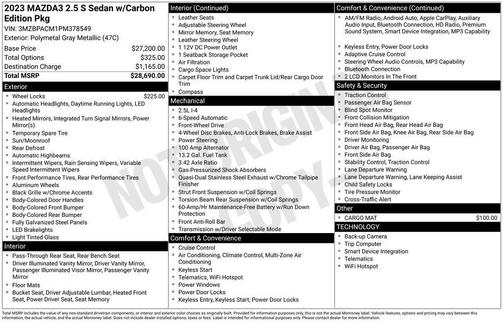 Polymetal Gray Metallic 2023 Mazda Mazda3 FWD