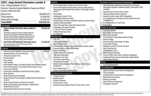 2021 Jeep Grand Cherokee Laredo