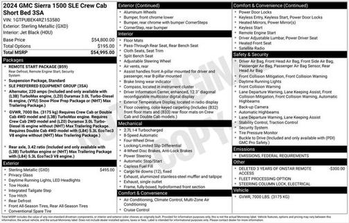 2024 GMC Sierra 1500 SLE