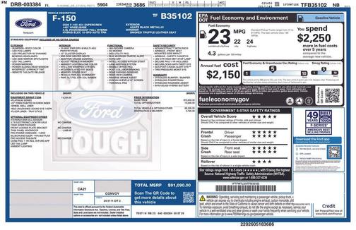 Agate Black Metallic 2026 Ford F-150 Platinum