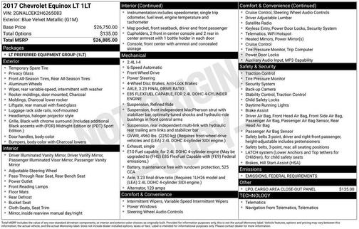 2017 Chevrolet Equinox 1LT