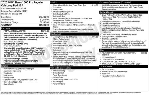 2025 GMC Sierra 1500 Pro