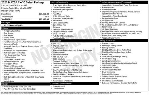 2020 Mazda CX-30 Select