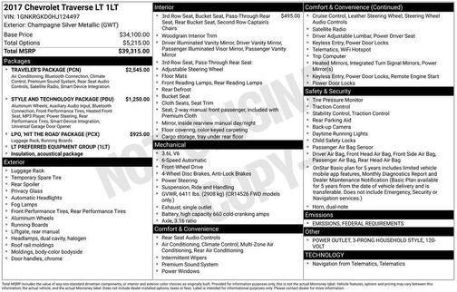 2017 Chevrolet Traverse 1LT