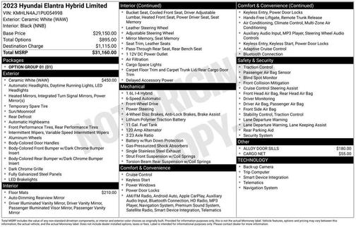 2023 Hyundai ELANTRA HEV Limited