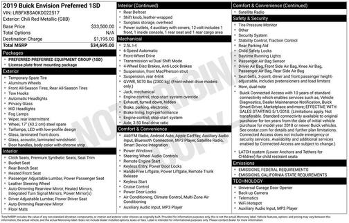 2019 Buick Envision Preferred