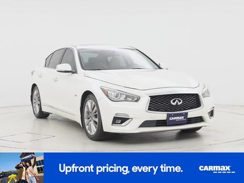 White 2019 INFINITI Q50 Luxe