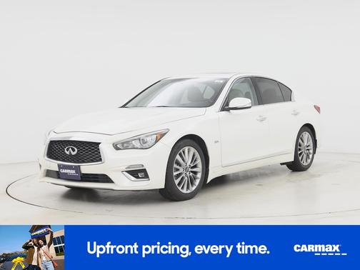 White 2019 INFINITI Q50 Luxe