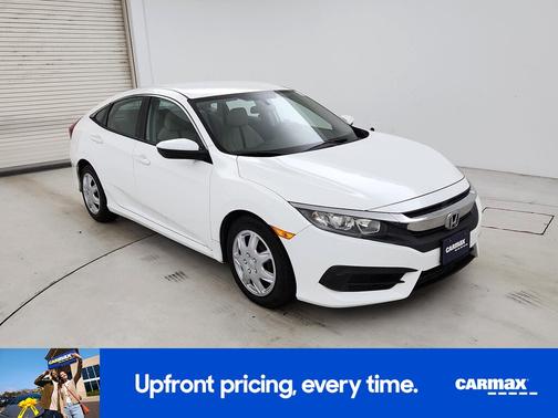 White 2018 Honda Civic LX