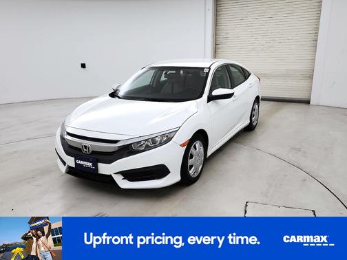 White 2018 Honda Civic LX