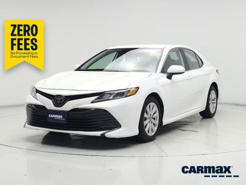 White 2019 Toyota Camry LE