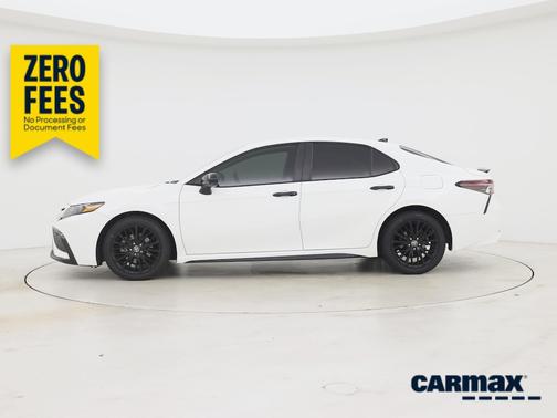 White 2021 Toyota Camry SE Night Shade