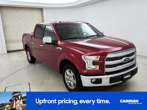 Red 2015 Ford F-150 Lariat