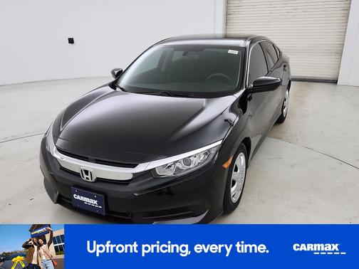 Black 2018 Honda Civic LX