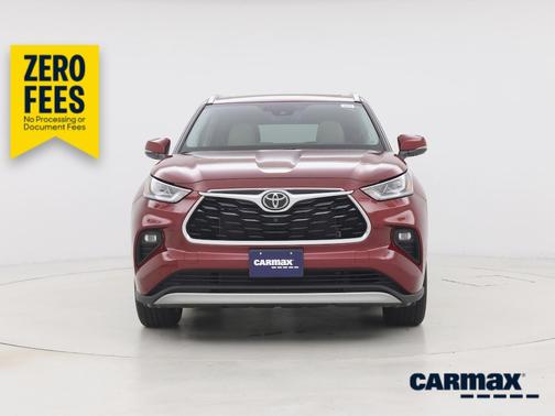 Red 2021 Toyota Highlander Platinum