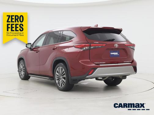 Red 2021 Toyota Highlander Platinum