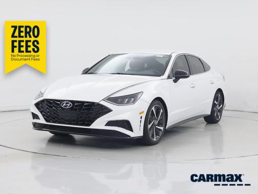 White 2021 Hyundai SONATA SEL Plus