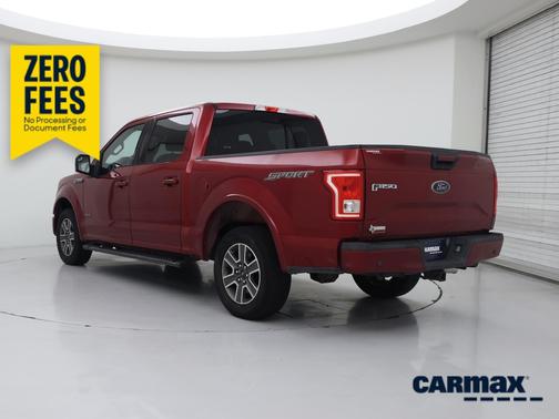 Red 2015 Ford F-150 XLT
