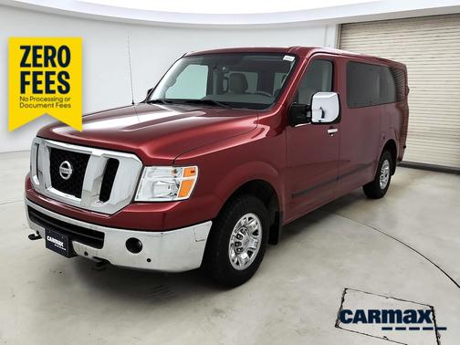Red 2017 Nissan NV Passenger NV3500 HD SL