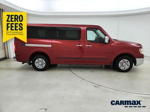 Red 2017 Nissan NV Passenger NV3500 HD SL