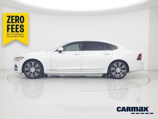White 2022 Volvo S90 B6 Inscription