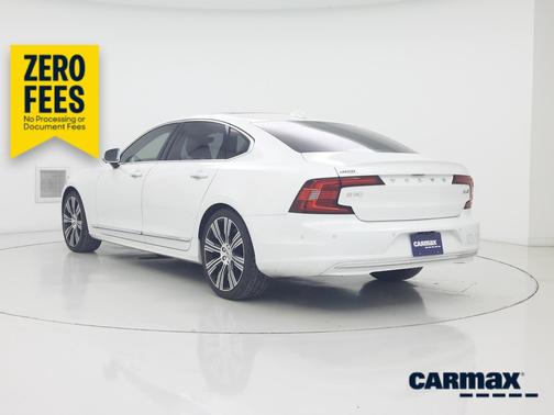White 2022 Volvo S90 B6 Inscription