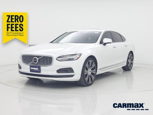 White 2022 Volvo S90 B6 Inscription