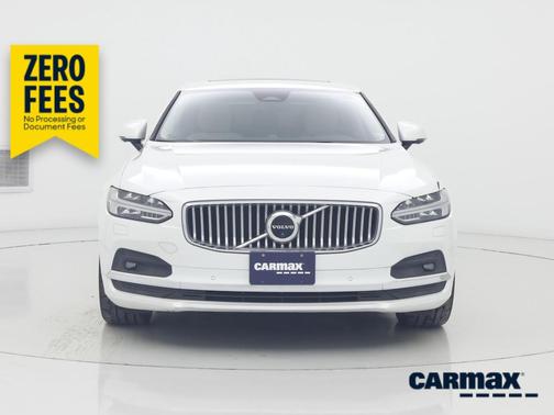 White 2022 Volvo S90 B6 Inscription