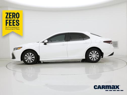 White 2023 Toyota Camry Hybrid LE