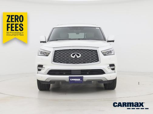 White 2019 INFINITI QX80 Luxe