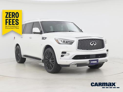 White 2019 INFINITI QX80 Luxe