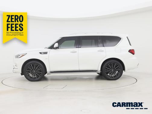 White 2019 INFINITI QX80 Luxe