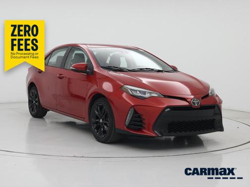Red 2017 Toyota Corolla XSE