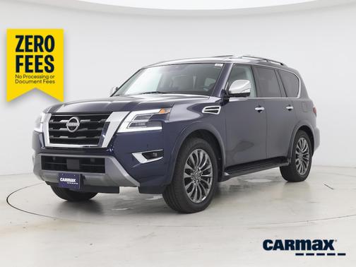 Blue 2023 Nissan Armada Platinum
