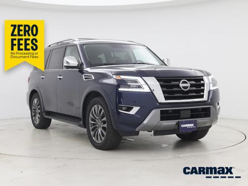 Blue 2023 Nissan Armada Platinum