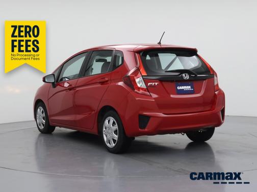 Red 2015 Honda Fit LX