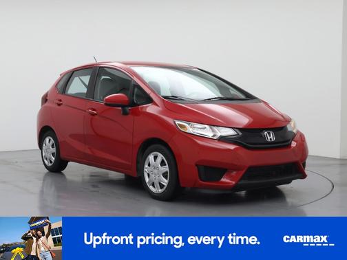 Red 2015 Honda Fit LX
