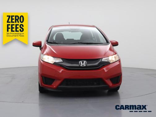 Red 2015 Honda Fit LX