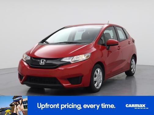 Red 2015 Honda Fit LX