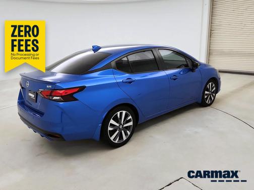 Blue 2020 Nissan Versa SR