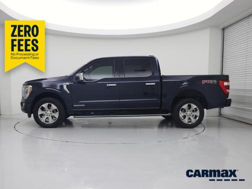 Blue 2022 Ford F-150 Platinum