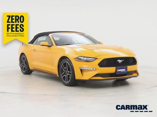 Yellow 2019 Ford Mustang Ecoboost Premium